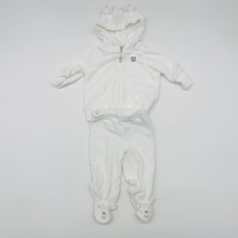 Carters Gender-Neutral Baby 3 Months 2 Piece Terry Pants Set Bear Print 1804